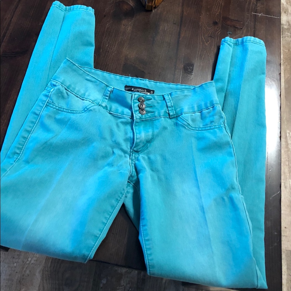 LOVEsick skinny jeans teal